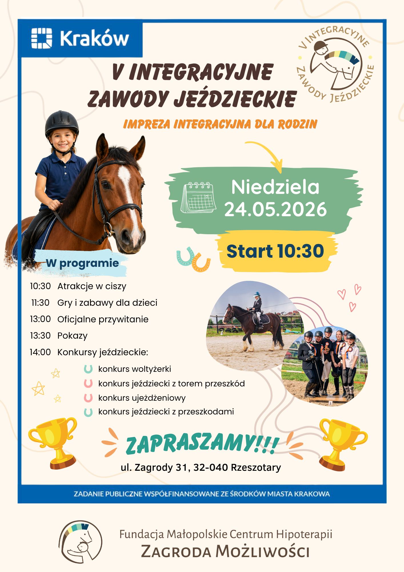 Dzień dziecka w Zagrodzie Możliwości z V Integracyjnymi Zawodami Jeździeckimi